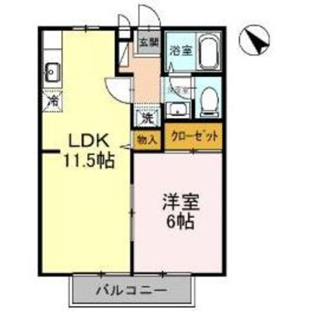 ＣＡＳＡあしだ　Ａ棟の物件間取画像